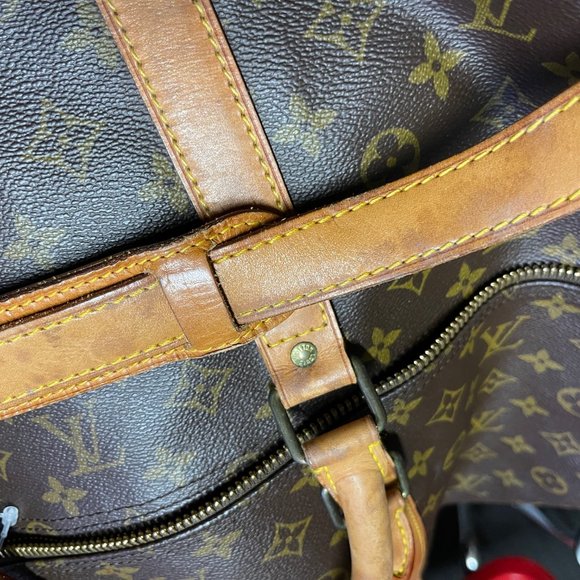 LOUIS VUITTON KEEPALL 60 BANDOULIERE TRAVEL BAG MONOGRAM - Picture 12 of 12